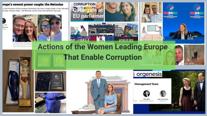 Actions of the women leading Europe that enable corruption 