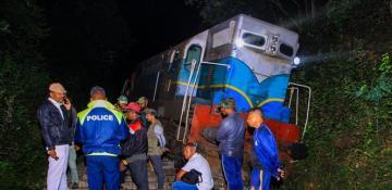 Sri Lanka passenger train derails after smashing into elephant herd