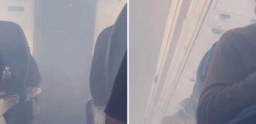 Delta flight makes emergency landing in Atlanta after after haze fills cabin -  VIDEO 