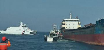 Taiwan detains Chinese-crewed ship over suspected undersea cable damage -  VIDEO 