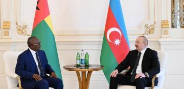 Presidents of Azerbaijan, Guinea-Bissau hold one-on-one meeting in Baku