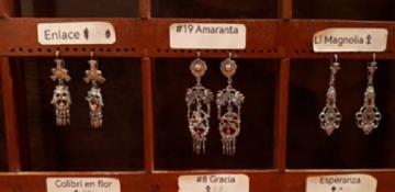 The artistic silver jewelry produces by artisans in Tlaxco, the traditional Mexican town