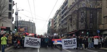 Thousands of protesters in Serbia rally for justice over the Kragujevac railway disaster