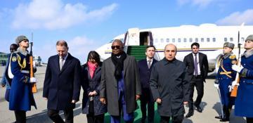 President of Guinea-Bissau arrives in Azerbaijan