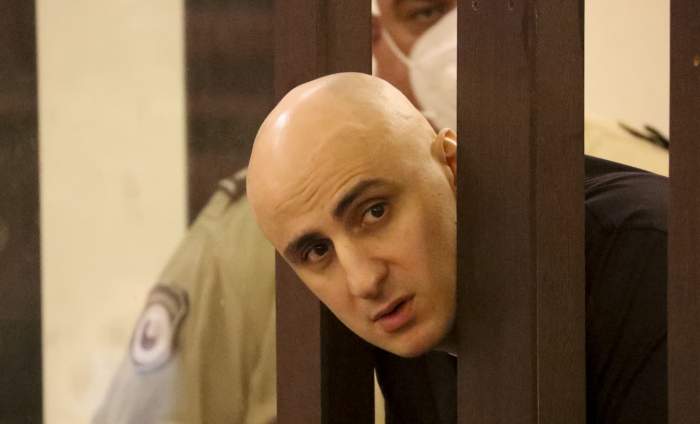 Georgian opposition leader Nika Melia was detained during a rally in Tbilisi