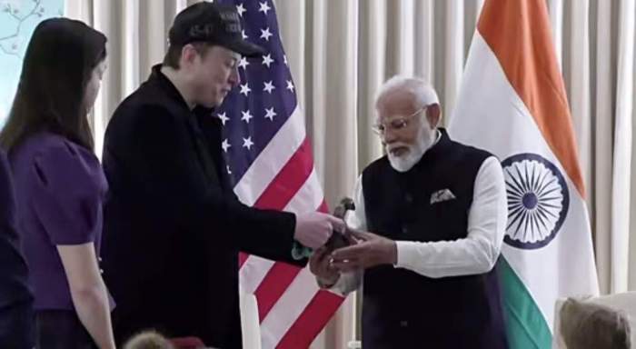 Elon Musk gives PM Modi unique gift at Blair House, sparking speculation 