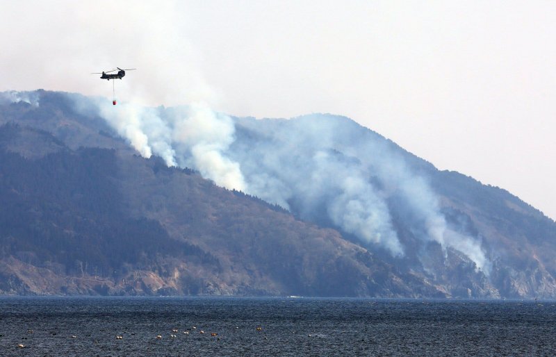 Japan eases wildfire evacuation orders as rain brings relief