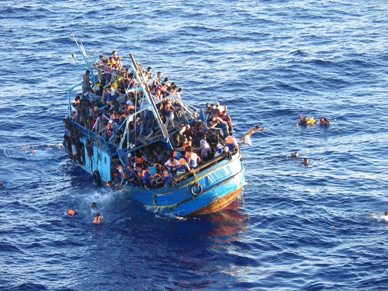 Italy reports six dead and 40 missing after migrant shipwreck 