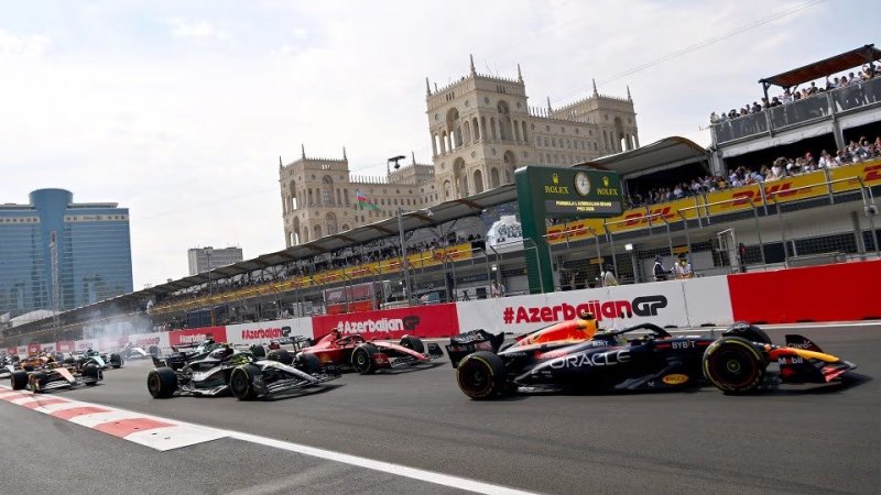 Baku starts paddock construction F1 Qatar Airways Azerbaijan Grand Prix 2025