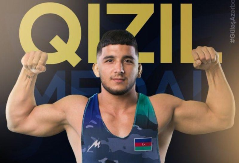Azerbaijani wrestler claims gold at U23 European Championships