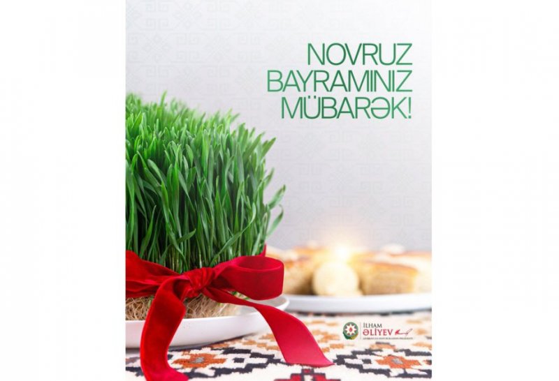News about - President Ilham Aliyev makes post on Novruz holiday -  PHOTO 