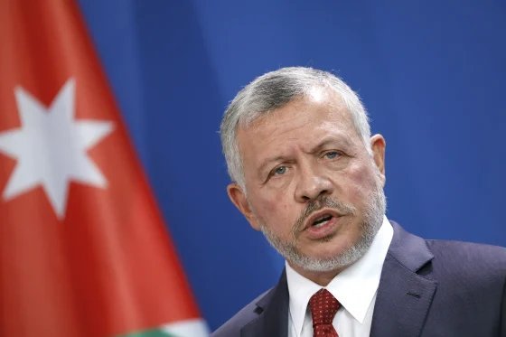 Jordan’s king calls for intensified efforts to achieve regional de-escalation
