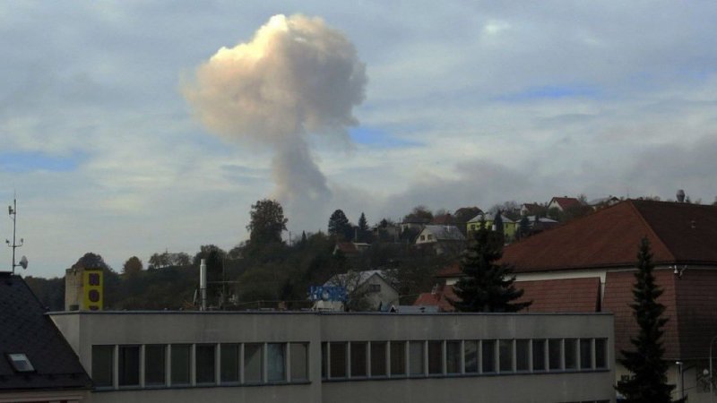 Explosion at TNT ammunition depot in Czechia 