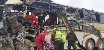 Bus accident in Bolivia leaves at least 33 dead 