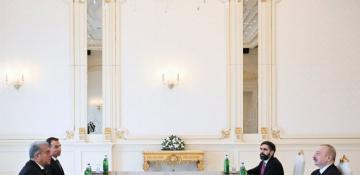 President Ilham Aliyev receives FC Barcelona president