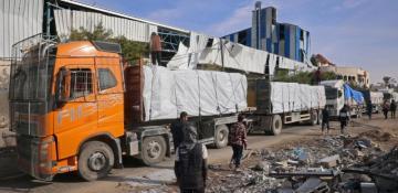 Israel announced Sunday it is halting all deliveries of aid and supplies into Gaza