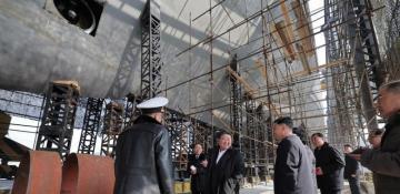 North Korea's Kim inspects 'nuclear-powered submarine' project