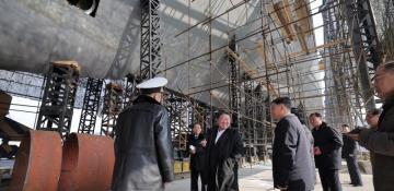 Kim Jong Un unveils North Korea’s first nuclear-powered submarine