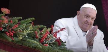 Pope Francis' hospital message played at St. Peter's Square 