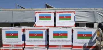 Azerbaijan distributes humanitarian aid in Syria's Aleppo 