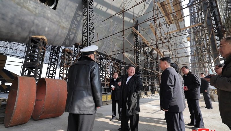 Kim Jong Un unveils North Korea’s first nuclear-powered submarine