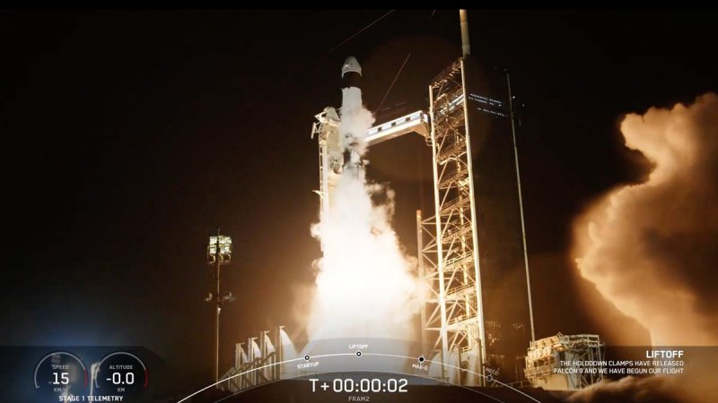 SpaceX launches first-ever human mission around Earth's poles -  VIDEO 