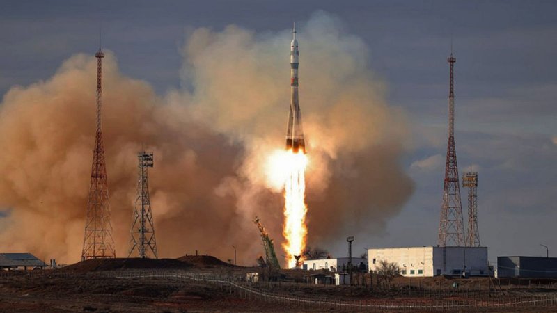 Soyuz rocket takes off with Russian, NASA astronauts for ISS journey  VIDEO 