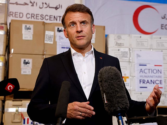 Macron calls Gaza aid resumption top priority, deems situation 'intolerable'