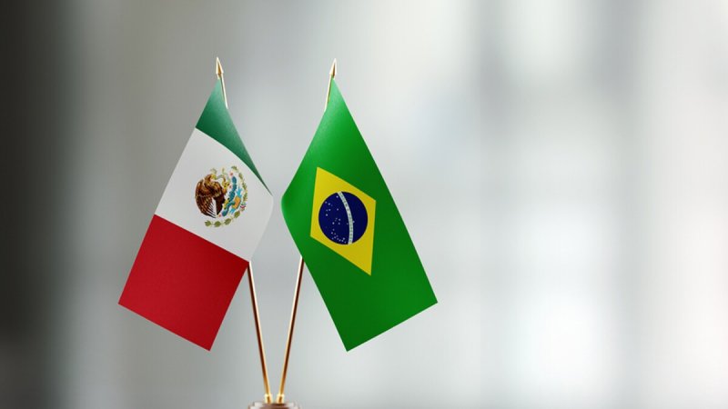 Mexico and Brazil leaders pledge to boost trade ties 