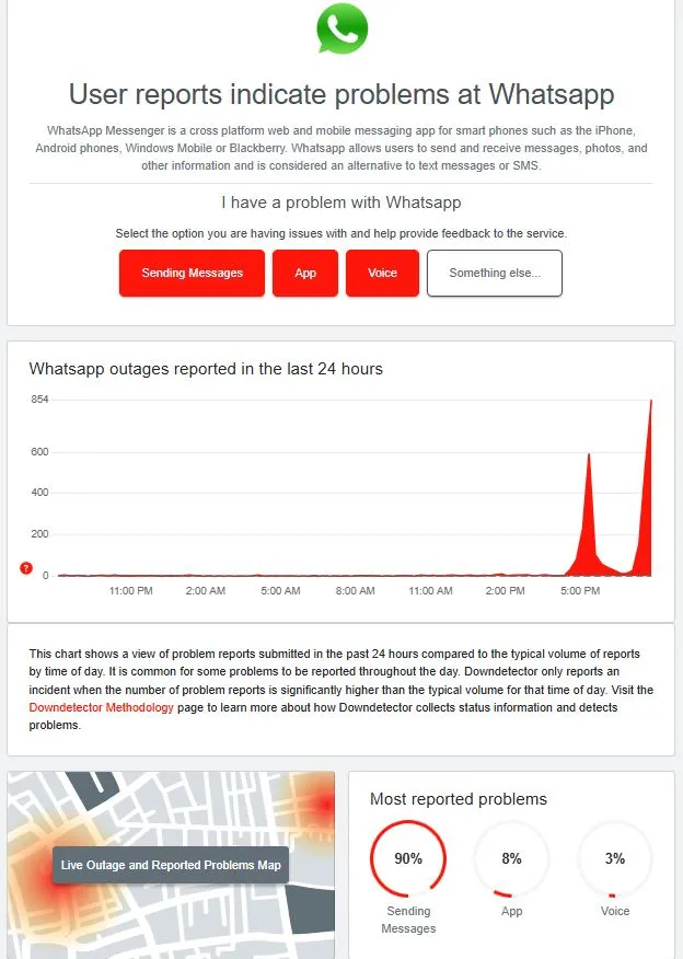 News about - WhatsApp down: Users report issues with app functionality