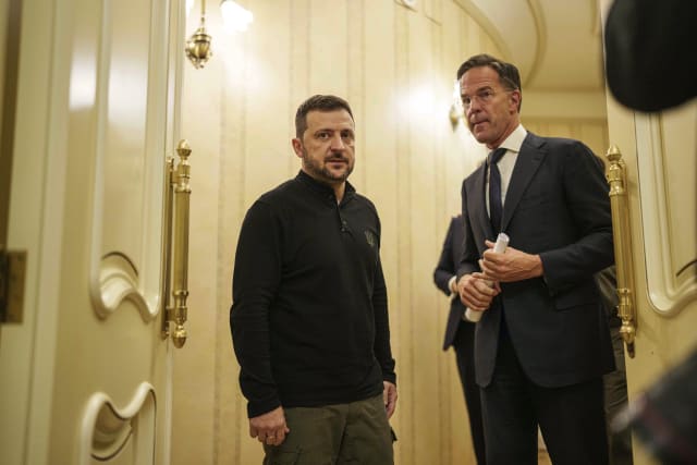 NATO chief Rutte and Zelenskyy visit injured Ukrainian soldiers in Odesa 
