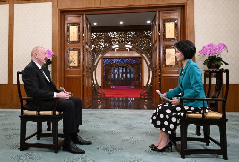 Among Azerbaijan’s foreign policy priorities, China has a special place: President Aliyev’s interview with CGTN