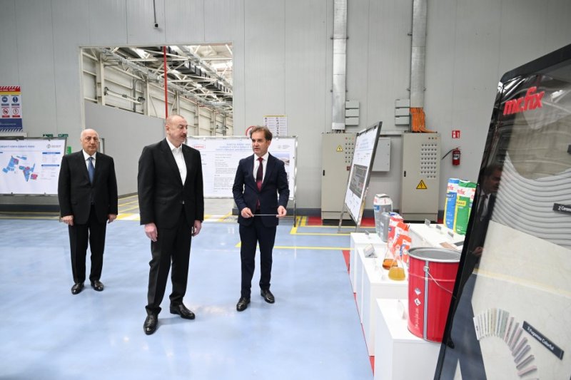 President Ilham Aliyev inaugurates several facilities in Sumgayit Chemical Industrial Park