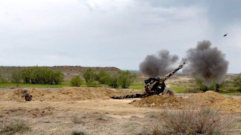 News about - Azerbaijan Land Forces’ artillery units carry out combat firing