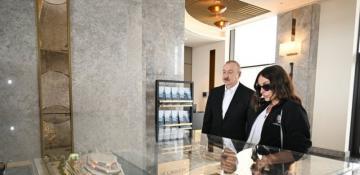 President Aliyev and First Lady Mehriban Aliyeva review ongoing projects at Sea Breeze Resort 