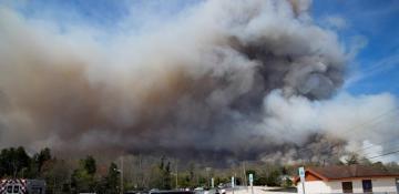 Massive New Jersey wildfire prompts air quality alert for NYC 