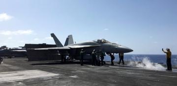 US fighter jet falls into Red Sea during mishap aboard aircraft carrier