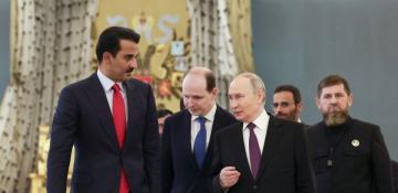 Putin and Qatar's emir discuss Syria and Gaza in Moscow talks 