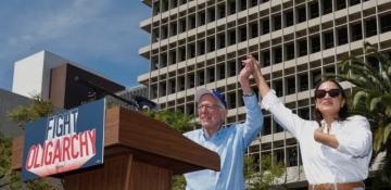 Thousands gather in Los Angeles for Sanders' rally against oligarchy  VIDEO 