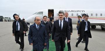 Georgia's president arrives in Azerbaijan for official visit