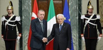 Erdogan, Italian president discuss regional and global issues 