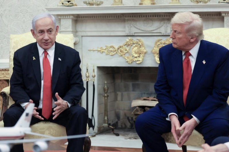 Trump, hosting Netanyahu, says Gaza war should end soon 