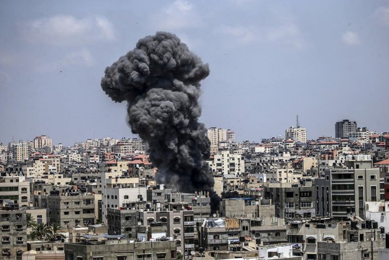 Israeli airstrikes on Gaza have killed at least 32 people, the majority of them women and children