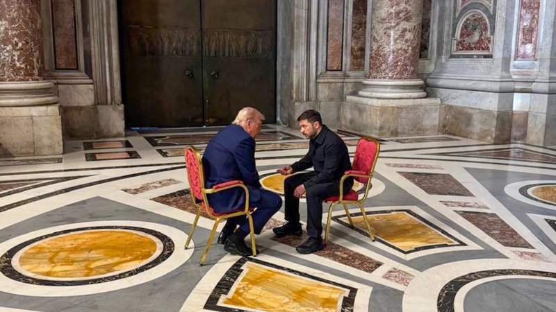 Trump and Zelenskyy hold 'very productive' talk as they attend Pope Francis' funeral 