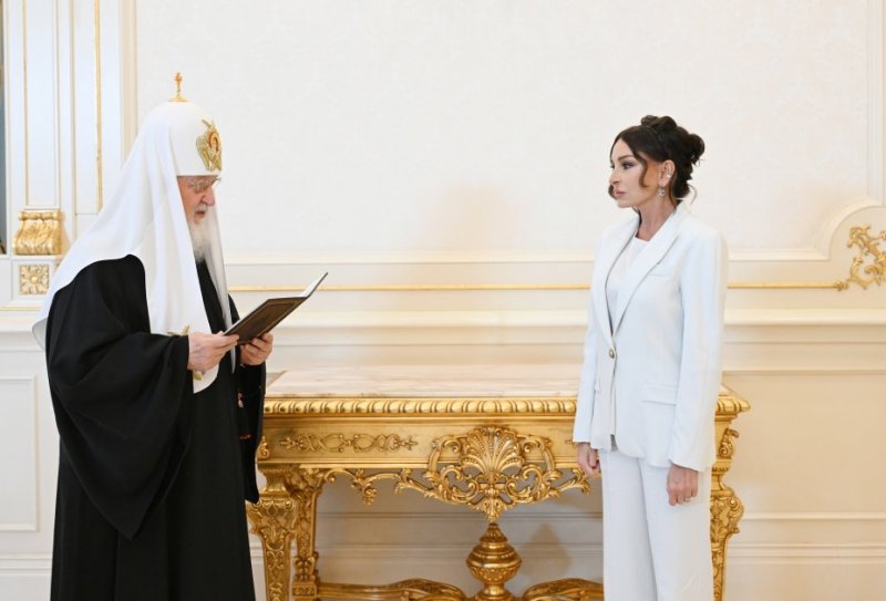 News about - President of Azerbaijan Ilham Aliyev met with Patriarch Kirill of Moscow and All Russia  PHOTO 