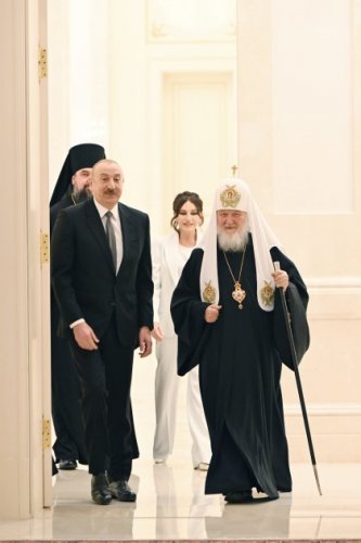 News about - President of Azerbaijan Ilham Aliyev met with Patriarch Kirill of Moscow and All Russia  PHOTO 