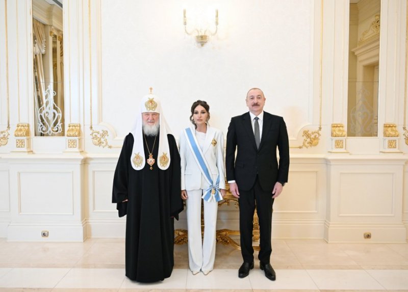 News about - President of Azerbaijan Ilham Aliyev met with Patriarch Kirill of Moscow and All Russia  PHOTO 