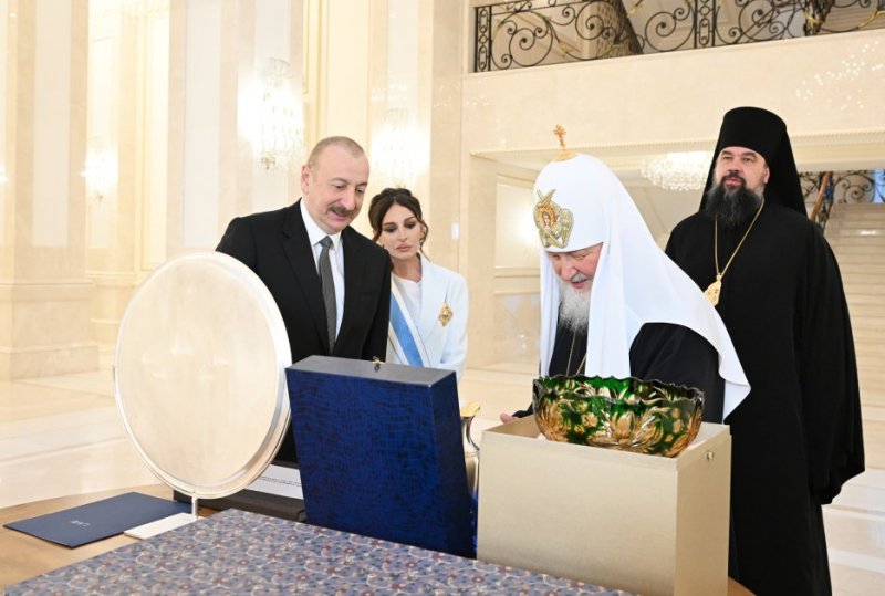 News about - President of Azerbaijan Ilham Aliyev met with Patriarch Kirill of Moscow and All Russia  PHOTO 