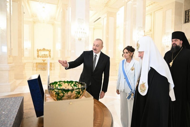News about - President of Azerbaijan Ilham Aliyev met with Patriarch Kirill of Moscow and All Russia  PHOTO 