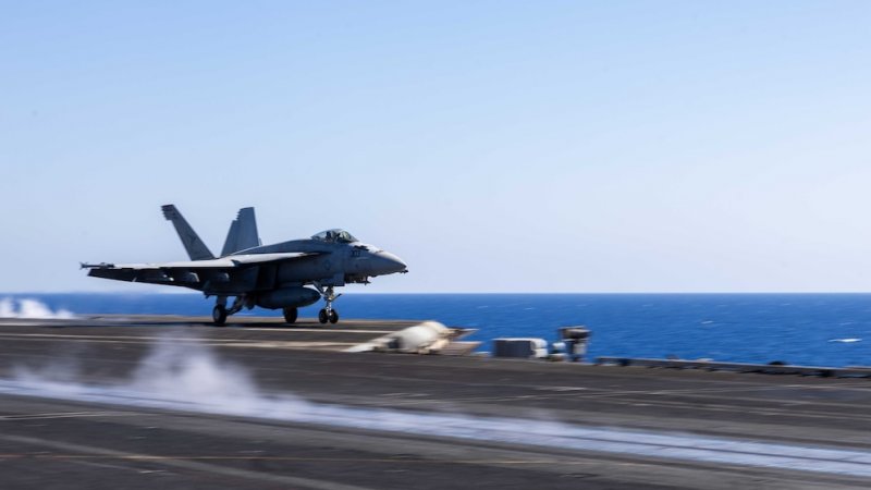 Another US fighter jet falls into sea from Truman aircraft carrier